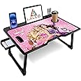 Study Table Bed Table Premium Laptop Table/Foldable and Portable Wooden/Writing Desk for Office/Home/School~~ (COTTED~BARRBII)