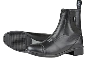 Saxon -Syntovia - Stivali da Equitazione con Cerniera - Unisex (38 EU) (