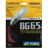 Buy YONEX BG 65 0.70mm Badminton Strings (Black) Titanium Online at Low ...