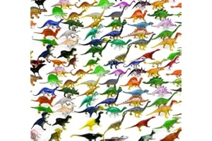 GuassLee OuMuaMua Dinosaur Figurines 78 Pack-Plastique Dinosaur Set Enfants éducation pour Tout-Petits, y Compris T-Rex, stégosaure, Monoclonius, etc