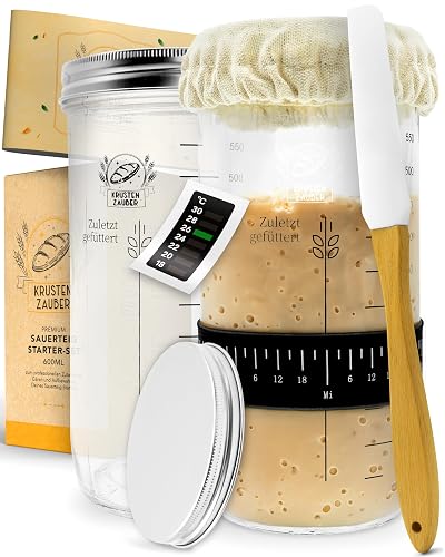 KRUSTENZAUBER Sauerteig-Starter-Set, 2x 600 ml