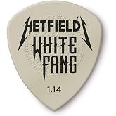 Jim Dunlop Dunlop Picks PH122P1.14 - Hetfield Beyaz Fang Akışı 1,14 mm - Oyuncu Paketi 6