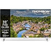 Thomson TV 32 İn&ccedil; (80 cm) FHD QLED Smart Google TV, 12V Adapt&ouml;r, Sesli Kontrol, Google Cast, Dolby Audio, HDR10, WiFi, Blueto