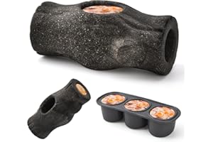 AUSCAT Indestructible Dog Frozen Treat Toy, Dog Enrichment Toys for Aggressive Chewers, Durable Chew Toy to Keep Them Busy, Stump Shape