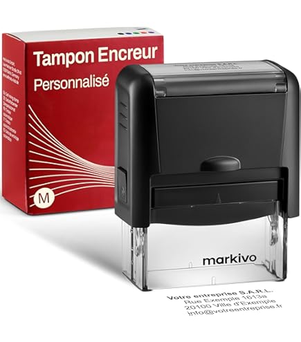 Tampon Auto-encreur 'COPIE' Rouge - Taille Empreinte 47x17 Mm, 10 000 Impressions Avant Réencrage