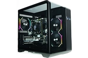 ionz Gaming PC - AMD Ryzen 5 5500, RTX 3050 6GB Graphics Card, 16GB RAM, 500GB SSD, Windows 11, 500W PSU (Curve, Black)