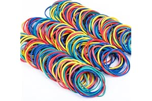 XINSHENG 400 piezas Bandas de goma 38 mm Billetes de banco elásticas de dinero elástico, goma elásticas resistentes de uso general para uso en el hogar y en el banco o la oficina. (Color)