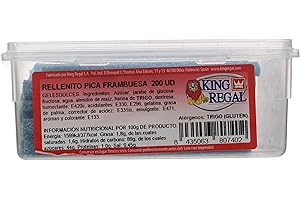 KINGREGAL King Regal Rellenito Pica Frambuesa - estuche 200 unidades