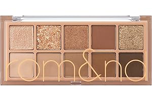 rom&nd Better Than Palette - Paleta de maquillaje de ojos, 102 g (02 Mahogany Garden), sombra de ojos mate y brillante, purpurina brillante, varios 10 tonos, larga duración, alta pigmentación