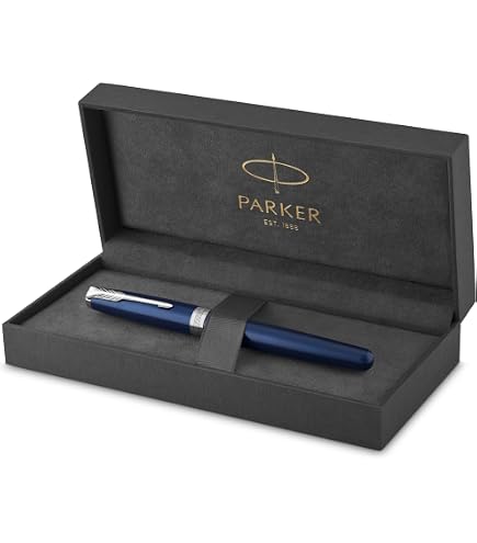 Original Parker Sonnet Füllfederhalter – 0,5 Mm Feine Feder, 18K Vergoldet, In Geschenkbox, Made In France