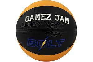 Gamez Jam Palla da Basket Taglia 7 – Pallone Basket Outdoor & Indoor per Adulti e Giocatori Esperti – Grip Antiscivolo in Gomma Resistente – Design Unico e Performante