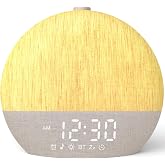 LIORQUE Alarm Clock Sunrise, Alarm Clock Natural Light Simulation Dawn | 17 Light Modes, 30 Soothing Sounds, Sleep Aid Mode,