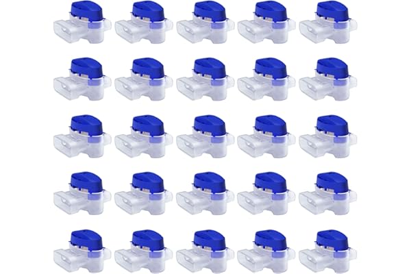 MOWHOUSE Set de Connecteurs de Câbles pour Robot Tondeuse - 25 Raccords Remplis de Gel pour Étendre ou Réparer Fil Electrique Bas Voltage Tondeuse Automatique - Étanches, Sûrs, Dénudage Inutile