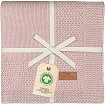 DIKOS Coperta Mussola 6 Strati Per Neonati - 100% Cotone Biologico GOTS | 70x100 Cm, Rosa Antico - Foto 6