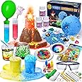 PATIFEED 50 Science Experiments Kit for Kids, Educational Science Lab Chemistry Set, Birthday Toys Gifts for Boys Girls, Volcano Eruption, Dig Gemstones