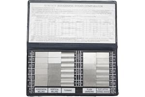 GDFNMOGO 30 Pcs Surfaces Roughness Comparison Standard Set, Surfaces Roughness Comparison Sample Block, Ra0.05-12.5mm Roughness Sample Block