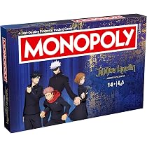 Winning Moves Jujutsu Kaisen Monopoly classico gioco da tavolo è perfetto per 2-6 giocatori ed è un ottimo regalo per i fan dai 14 anni in su