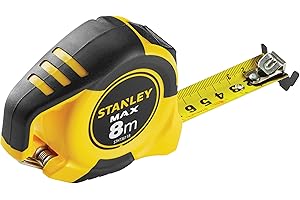 Stanley STHT0-36118 Flexómetro 8m x 25mm-gancho magnético, Multicolore