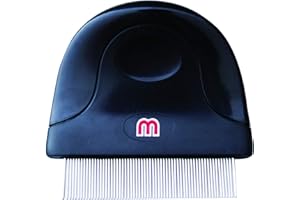 Interpet Mikki Hund, Welpe, Katze Kompakt Flohkamm - Floh, Staub, Läuse Kamm Bürste für kleine, mittlere und große Haustiere