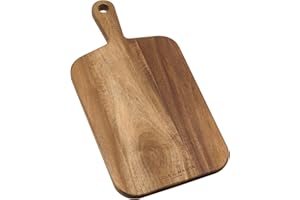 Cole & Mason Barkway Small Chopping Board with Handle, Acacia Wood, Double Sided Wooden Board/Cutting Board/Serving Board, (L) 420 mm x (W) 210 mm x (D) 20 mm, Not Suitable for The Dishwasher