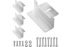 Z-Halterung für Solarpanel, 4 Pack, aus Aluminium, inkl. Befestigungsschrauben, Z-Winkel Halter für Solarmodul, Montagehalterung für Wohnwagen, Transporter, Boot, Befestigung Photovoltaik Panel Dach