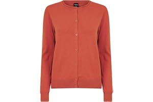 BCUK LONDON Ladies Women Crew Neck Button Up Cardigans
