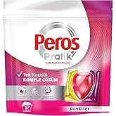 PEROS Pratik Renkliler 17'li &Ccedil;amaşır Kaps&uuml;l&uuml;