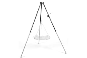 HeRo24 Trépied avec support pivotant et manivelle 170 cm Sans Grill