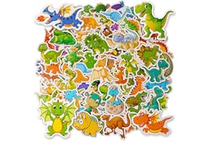 OSDUE Pegatinas Paquete, 100 Pcs Dinosaurios Lindos Impermeable Pegatinas Infantiles para Botellas de Agua Paquete para Portátil, Monopatines, Funda de Viaje, Coche, Maleta, Bicicleta, Casco Moto
