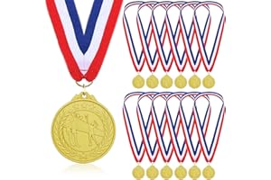 DONRIME Pallavolo Medaglie per i Bambini, 12 Pack Oro Medaglia di Metallo Premi Squadra di pallavolo, Pallavolo Gioco Sport Giorno Favori Premi per i Ragazzi Bambini Adulti