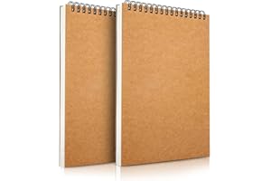 Mamowla Album da Disegno A5 Sketchbook, Rilegatura a Spirale con Durevole Pannello Rigido, 160 GSM Blocco con Acido Libero 60 Pagine