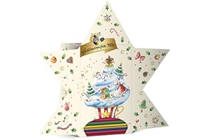 GOLDMÄNNCHEN TEE Adventskalender Stern mit Goldmännchen-Tee, 1er Pack (1 x 50 g)