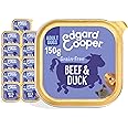 Edgard & Cooper Adult Natural Wet Dog Food - (Beef & Duck, ‎11 x 150g cups) - Grain Free, High in Protein & Healthy, fresh meat, full of essential amino acids for healthy insides