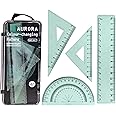 FunBlast 4 in 1 Protractor and Ruler Set – Color Changing Ruler Set, Triangle, Square and Ruler Set, School Geometry Set, Square Ruler, Math Ruler, Geometry Rulers, Math Protractor (1)