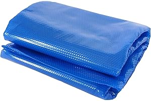 MENDLER Pool-Abdeckung Wärmeplane Abdeckplane Solarplane Solarabdeckung, Stärke: 200 µm - rechteckig 10x5m blau