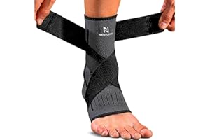 NativoDex Cavigliera per Stabilizzare e Prevenire Distorsioni, Supporto e Compressione per Infortuni alla Caviglia, Sportiva e Regolabile, per entrambi i piedi