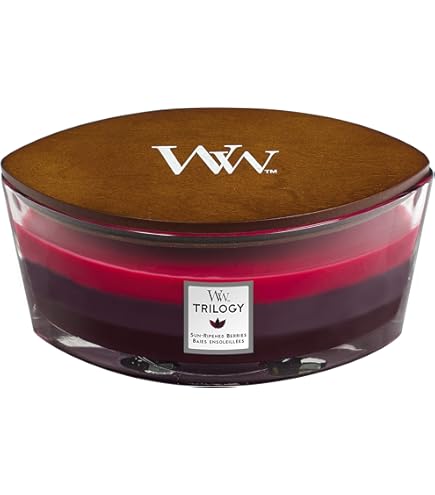 WOODWICK CANDELA ELLIPSE GIARA MEDIA POMEGRANATE