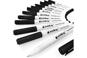 edding Handwriter Handwriting Pen – Black Ink – 0.6mm - Pack of 12
