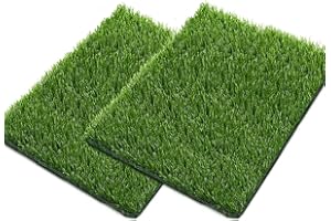 SSRIVER 50x38CM People di erba falsa per cani cuscinetto di erba artificiale per tappetino erba lavabile da vasino cucciolo per allenamento per con foro di drenaggio e facile da pulire