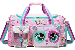 HTgroce Bolsa de Gimnasia con Compartimento para Viaje y Pernocte, Duffel Sport Gym Tote para Niña