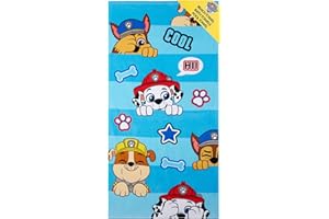 ‎PAW PATROL PAW PATROL Handtuch Kinder Badetuch Schnelltrocknend Strandtuch Baumwolle Duschtuch 70x140 cm für Schwimmen und Baden Reise Zubehör