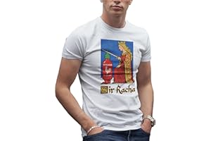MAKDI Sir Racha – Funny Sriracha Sauce Medieval Parody Tee for Hot Sauce Lovers & Foodies Herren T-Shirt
