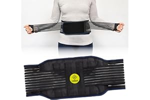 FLAVA&CO Fascia Lombare Supporto Schiena Regolabile per Uomo e Donna - Fascia Elastica Lombare Ortopedica per Mal Di Schiena Super Traspirante