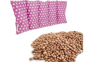 ‎EDEL LIVING Großes Kirschkernkissen - Entspannungskissen - Heizkissen für Mikrowelle (Wärmekissen) - langes Relaxkissen - Kirschkern-Kissen (Rosa)