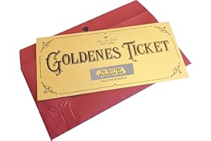 Bear and Bee Goldenes Ticket - Spezial Rubbellos Gutschein zum Selbstausfüllen - Geburtstag Weihnachten Geschenk Rubbelkarten (1 Stück)