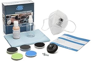 Glass Polish 28002 xNet DIY Glass Scratch Removal Kit for all Glass Surfaces - Ø 50mm with Drill Attachment