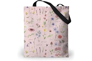 Loxato Tote Bag Aesthetic - Sac Cabas Femmes Grand Format 37x42cm - Sac Fourre Tout Femme - Sac Tissu Oxford Imperméable - Sac de Cours Femme Lycee - Sac Cabas Femme/Cadeau Femme Original Utile