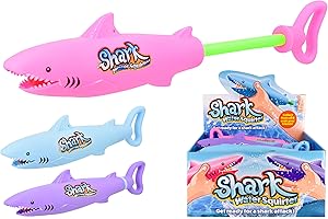 KANDYTOYS Kandy Toys Shark Water Squirter- Water Pistol Outdoor Summer Toys