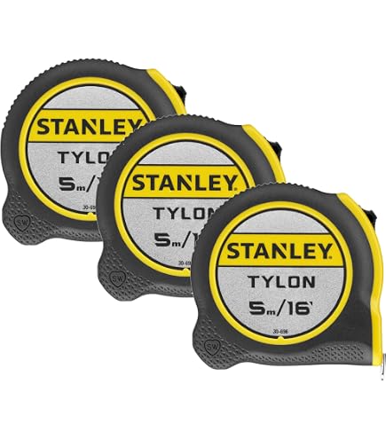 thumbnail image 2 of Bright & Homely 12-Pack 5m X 18mm Retractable Tape Measures – Lock Button, Belt Clip 2 of 6
