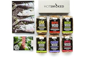 HOT SMOKED BBQ Wood Smoking Chips Selection Gift Set